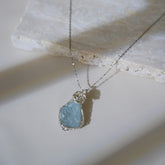‘’Seabreeze‘’ Aquamarine Necklace|Handmade Jewelry For  Calm & Emotional Healing - Auratract